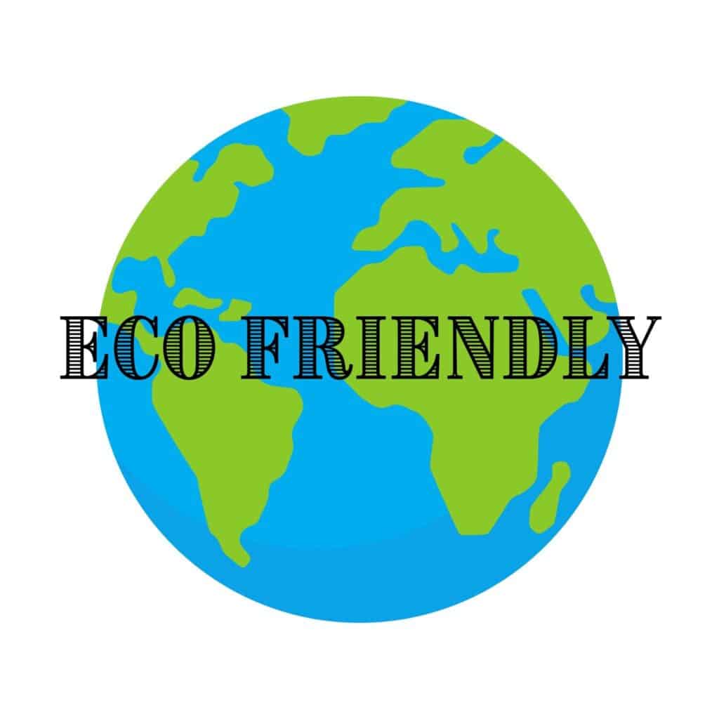 Eco friendly logo featuring a green leaf intertwined with a circular design, symbolizing sustainability and environmental care.